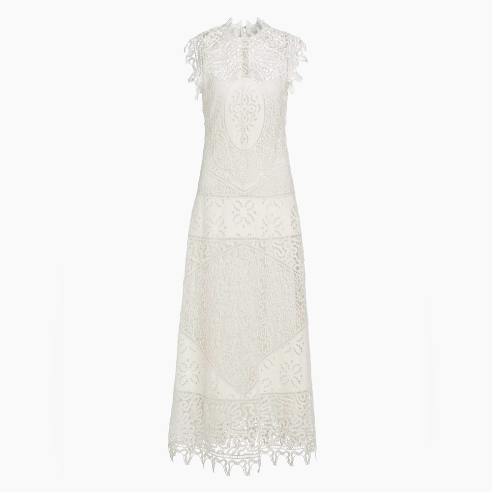 ULLA JOHNSON Flora lace ivory maxi dress current season